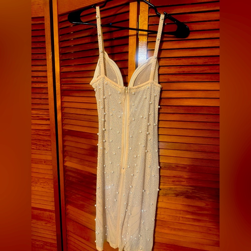 Cream beaded dress